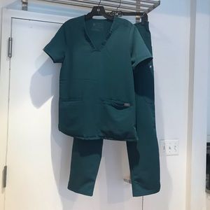 Figs Scrubs - Caribbean Blue Pant - Women’s Medium